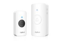 Digitech Wireless Doorbell - 38 Melodies, 100M Distance, 1XTransmitter-Includes 1XCR2032 Battery, 1XReceiver- Excludes 3XAA Batteries, White [DIGITECH DTS10]