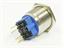 Ø25mm Vandal Proof Stainless Steel IP67 Push Button Switch with 1N/O 1N/C Latch Operation and 5A-250VAC Rating [AVP25F-L3S]