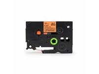 Brother Compatible Lable Cartridge, TZE Laminated Fluorescent Tape Black on Orange 12mm (5 metres) [AZE-B31]