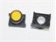 Push Button Actuator Illuminated Latching • Yellow Flush Lens • Black 30mm Bezel [P301LY]