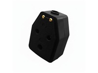 Adaptor Coupler 2X15A Janus Rubberised [ADAP 215COUPLER RUB]