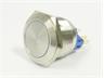 Ø22mm Vandal Proof Stainless Steel IP67 Push Button Switch with 1N/O 1N/C Momentary Operation and 5A-250VAC Rating [AVP22F-M3S]