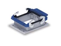 Bulkhead Housing Metal with 2 Locking Levers Top Entry For "32B" Series. IP67 09300320301+ [W32B-BK-2L/SC]