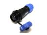 Circular Connector Plastic IP68 Screw Lock Female Cable End Receptacle With Cap 3 Poles 13A/250VAC 4-6,5mm Cable OD [XY-CC131-3S-I-C]