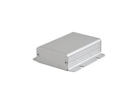 Extruded Aluminium Enclosure with Integrated Flange 80x54x23mm - Aluminium End Plates [1455CF801]