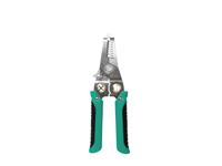 Multi-Function Wire Stripper 6-Functions-in-One with Safety Clip 190mm - φ0.8/1.0/1.3/1.6/2.0/2.4/3.2 mm CRIMP = 22-18AWG, 12-10AWG [PRK CP-406S]