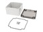 Enclosure Polycarbonate 120x120x90mm IP66 Grey Body Smoked Lid [1554P2GYSL]