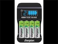 Battery Charger Smart for Ni-MH 2 or 4 AA/AAA 2Pin Euro Plug and Include 4 X NH-AA1500mAH Batteries [BATT-CHGR CHP42 ENERGIZER]