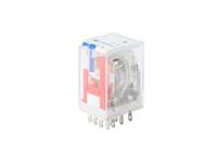 Medium Power Cradle Relay With LED & Test Clip Form 4C (4c/o) Plug-In 48VDC Coil 2560 Ohm 3A 250VAC/30VDC Contacts [3604-DC48V]