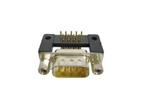 DSUB 9W Plug 90deg Boxed PLS/MTL SC [DEPM9P MOD]