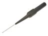 Test Probe - Stainless Steel Needle Tip - 4mm Con. 1A/30VAC/60VDC- Black [XY-PRUF-MZS1E-BLK]