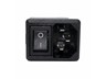 IEC C14M Inlet Snap-In with DPST Switch 1mm [6320-43/1,0MM]