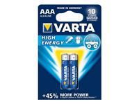 1.5V AAA Alkaline Battery * Varta * 2 per pack * [LR03BP2K-VARTA]