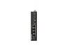 Hikvision 4 Port Gigabit Unmanaged Harsh POE Switch, 3xGigabit PoE Port, 1×Gigabit Hi-PoE Port, 2×Gigabit SFP Fiber Optical Port, 6kV Surge Protection for PoE Ports, Switching Capacity:12Gbps, Wire-Speed Forwarding, Temp:-30°C~ 65°C, 48VDC1,35A [HKV DS-3T0506HP-E/HS]