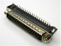 37 way Male D-Sub Connector with PCB Right Angle termination and Boxed [DCPA37P]