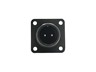 Circular Connector MIL-DTL-5015 Style Screw Lock Square. Flange Panel Receptacle with Rear Thread 2 Pole #16 Contacts. Male Solder. 13A 500VAC/700VDC (MS3100A12S-3P)(97-3100A-12S-3P) [XY3100A-12S-3P]