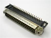 37 way Male D-Sub Connector with PCB Right Angle termination and Boxed [DCPM37P]