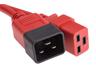 Power Extention Cable IEC C19 Female - C20 Male 2m Red [PWR EXT CAB IEC C19F-C20M 2M RD]