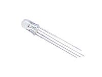 5mm 4-Pin Common Cathode RGB LED. Legs Controllable RGB Red Green Blue 3-Color [CMU RGB LED 4P 5MM C/CATH 10/PK]