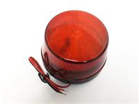 Strobe Light LED Red 12V (15 Clear LED)-Red Cover [STROBE LED RED 12V]