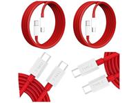 1.5m Type C to C Cable, 65W, Max 6.5A Charging, Supports Data Transmission. Red Cable [BDD USB CABLE TYPE-C/C 1.5M, 65W]