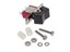 C & K Panel Rocker Switch DPDT ON - OFF - (ON) with 24 x 15 Black Rocker - Standard Solder Tags 5A 120VAC /2A 250VAC [7207-J3-ZSE]