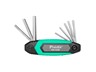 Folding Type Hex Key Set (Metric) 1.5-8mm (1.5/2.0/2.5/3.0/4.0/ 5.0/6.0/8.0 mm) Tool Size: 113x32x39mm [PRK HW-122M]