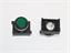 Push Button Actuator Switch Illuminated Momentary • Green Raised Lens • Black 30mm Bezel [P302MG]