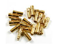 M3.5 x12.5mm Gold Plated Bullet (Banana) Spring Connector (10Pairs M/F) for Drone Battery/ESC/Motor Connection [DRN 3.5MM ESC BULLET M/F 10PR/PK]