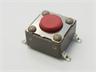 Tactile Switch • Form : 1A - SPST (NO)/4Termn • 50mA-12VDC • 260gf • SMD • Red • Case Size : 6x6 ,Height : 4.3,Lever : 0.8mm [DTSM61R]