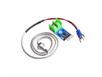 K-Type Stud Thermocouple with Digital Converter (0°C TO +700°C)-Using MAX6675, Operating Voltage Range: 3.0 – 5.5V ,OPERATING CURRENT: 50mA, Operating Temperature Range: 20°C – 85°C, Module Size: 15mm * 28mm, with a 3mm Diameter Screw Holes. [HKD K-TYPE THERMOCOU BOARD+PROBE]