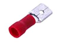 Insulated Disconnect Lug • Male • 6.4mm Stud • for Wire Range : 0.34 to 1.57 mm² • Red [LT15063]