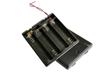 Battery Holder for 4 pcs of AA [UM3X4 FLAT W/COVER]