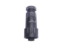 Circular Connector - RD24 Style Econo Series 4 Poles (3P+earth) Cable End Female Long Strain Relief Screw Term. 16A/400VAC. Cable OD 8,5mm. IP67 [CA3LD13ZK-E]