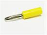 4mm Stackable Screwed Banana Plug • Yellow [RA12 YELLOW MOD]