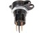 Weatherproof Panel Mount DIN Socket with Flipcap 6-24V Max 16A [OPTIMATE 08S]