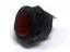 Round Illuminated Rocker Switch • Form : SPST-1-0 • 3A-250 VAC • Solder Tag • Ø15mm • Red Lens Round Actuator • Marking : None [MR5110-R2ABR]