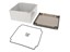 Polycarb Enclosure 160 x 160 x 90mm Smoked Lid Grey Body IP66 [1554S2GYSL]
