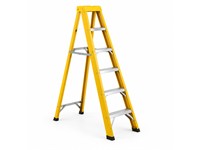 Academy Fibre Glass Step Ladder 6 step - Light Weight - Non Conductive - Anti Slip Steps [STEP LADDER  F7616]