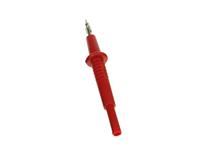 Test Probe - Red - Stainless Steel Needle Tip with Protective cap - 4mm Con. CATII 10A/1KVAC [XY-PRUF2400E-RED]