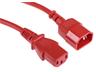 Power Extention Cable IEC C13 Female - C14 Male 2m Red [PWR EXT CAB IEC C13F-C14M 2M RD]