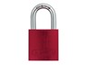 ABUS Industrial Safety Padlock Blue, Aluminium Body, Width:39mm, Shackle Diameter:6.5mm, Vertical Clearance:26.5mm, Locking Type:Key, Depth:19mm, Height:74mm, Shackle:Stainless Steel, Weight:113g [ABUS PADLOCK 72/40 RED]