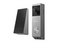 EZVIZ Battery-Powered Video Doorbell 3MP+2MP, 1/2.8” CMOS, H2.65, 2D/3D DNR, Anti-Tamper Alarm, Two Way Talk, Colour Night Vision, 5200mAh Rechargeable Batt, AI-Powered Human Shape/Package Detection, Solar Panel Incl Type-C 5V, 8-24VAC, IP65 [EZVIZ CS-EP3X-R100-6E32WPDL]