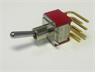 Miniature Toggle Switch • Form : DPDT-1-N-1 • 5A-120 VAC • Right-Angle-PCB-ThruHole • Hor.Opr.Std.Lever Actuator [8021SNR]