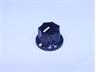 Plastic Screw Type Control Knob • Black • Shaft Hole Size : 6.4mm [KNOB16-0014]