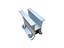 Corrugated Short Rail Aluminium 6005 T5, EPDM, Anodized>13 μm, Includes:4 x Self-Piercing Screws, L=80 x W=52 x H=70mm [GCS-013]