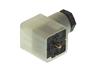 Valve Connector - Cube Female DIN43650-A - 2 Pole + Earth w/Free Wheel Diode, Varistor + Yellow LED - 8A 120VAC/VDC PG11 IP65 4 - 11mm OD Cable Entry BLACK (933927212) [GDML2011-LED120VRYE BK]