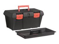 48cm Tool Box with Tray 490x270x247mm (LxWxH) in Black/Orange [TOOL BOX DY-TB-148-BKO]