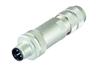 5 way Male Cylindrical Cable Connector with Screw Lock , Shieldable and Diecasted Zinc Thread Ring [99-1439-814-05]