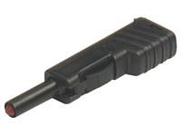 4mm Stackable Screwed Contact Protected Banana Plug • Black [SLS200 BLACK]